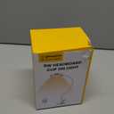 Glocusent 5W 36 LED Reading Clip on Light for Bed, Eye Caring Bed Lamp, 3 Colors & 5 Brightness Levels for Headboard with Adapter, Perfect for Reading, Working & Studying (White)