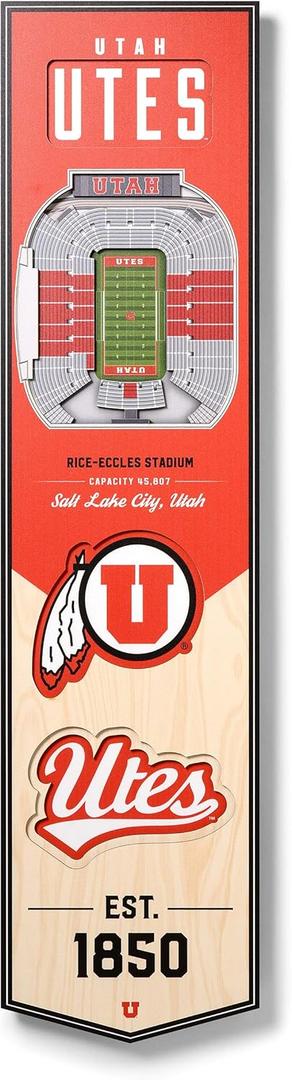 YouTheFan NCAA 3D StadiumView 8x32 Banner