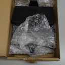 Festanlee 4 Pack Christmas Stocking Holders Ornament Hooks Mantel Weighted Stocking Hangers Metal Hanging Hooks Heavy Duty Stocking Holders Bases for Mantel Fireplace Party Decoration (Black, 4)