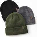 FURTALK Toddler Beanie Baby Boys Girls Beanies Kids Winter Hats Children Knit Warm Caps (6-36 Months, Black+mixed Grey+green)