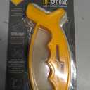 Smith's 10-Second - Knife & Scissor Sharpener - Yellow, Aluminum Oxide, Handheld Fine Grit Sharpener