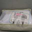 PartyVillage 4 Panels 5ftx20ft White Ceiling Drapes for Wedding Parties – 20 FT Extra Long Thick Polyester WrinkleFree Drapery Tent Decor Decorations for Birthday Party Ceremony Stage Swag