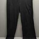 Women's Relaxed Fit Dri-More Core Cotton Blend Yoga Pants, Black, Size 2XL