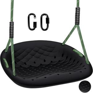 Heavy Duty Swing Seat, 550LBS Capacity Outdoor Swing Seat for Adults & KidsBlack