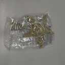 Joiedomi 8 inch Christmas Gold Glitter Star Tree Toppers Metal Lighted with 20 LED Lights for Xmas Decorations, Holiday Party Indoor Decor