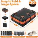 DUMOS Car Rooftop Cargo Carrier 20 Cubic Feet, Car Roof Waterproof PVC Bag