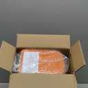 TIPGO Small Bathroom Trash Can with Lid Soft Close, 6 Liter / 1.6 Gallon Stainless Steel Garbage Can with Removable Inner Bucket, Step Pedal, Slim Trash Cans for Bedroom, Office, Kitchen (Orange)