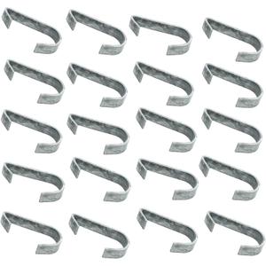 1-3/8Chain Link Fence Gate Clips, Kennel Panel Clip Bands, Chain Link Fence Latch Hardware, Chain Link Fence DIY Gate Clips, Galvanized Steel (20 Pack)
