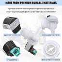 00628334 10023852 Dishwasher Water Inlet Valve - Dishwasher Water Valve Replacement Parts 33199023, 628334, 9000655808