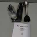 Bonsenkitchen Hand Blender, Immersion Blender with 2 Mixing Speed, Electric Handheld Mixer Portable Stick Mixer with Stainless Steel Blades for Soup, Smoothie, Puree, Baby Food