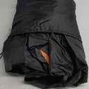Car Cover for Automobiles All Weather Waterproof, Universal Fit Sedan Ford Mustang, Chevy Camaro/Malibu, Kia Optima, Hyundai Sonata, Nissan Altima, Volkswagen Passat, Tesla Model 3 etc. (Black-Orange)