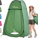 WolfWise Pop Up Shower Tent for Camping Essentials, Compact & Lightweight
Portable Instant Changing Tent with Window & Carry Bag, Privacy Dressing Room Bathroom for Outdoor, 6'3"/6'11" H