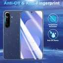 2+2 Pack Privacy Screen Protector Compatible with Galaxy S25 FE 5G - 2 Tempered Film + 2 Camera Lens Glass - High Clarity - Bubble Free - Anti-Spy Protection - Anti-Shatter