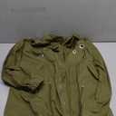 EVALESS Womens Zip Up Jacket Roll Tab Sleeve Flap Pocket Drawstring Hem Utility Lightweight Cropped Jackets, S