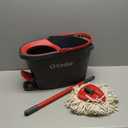 O-Cedar EasyWring Microfiber Spin Mop, Bucket Floor Cleaning System, Red, Gray, Standard