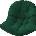 Hammock Swing Chair Cushion, Hanging Basket Seat Cushion Pillow, Soft Hanging Egg Chair Back Cushions Pads, for Indoor and Outdoor Garden Offices (80x110cm/31.5x43.31in, Dark Green)