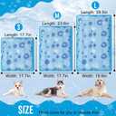 Upgrade Dog Cooling Mat Portable Water Injection Pet Cooling Pad Summer Self Cooling Ice Silk Pet Blanket Washable