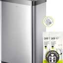 EKO Mirage X 80 Liter / 21.1 Gallons Motion Sensor Trash Can, Automatic Large Kitchen Trash Can Touchless, Stainless Steel