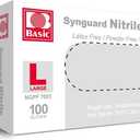Medical Nitrile Exam Gloves - Latex-Free & Powder-Free & Non-Sterile, Disposable Gloves (pack of 100, Blue) (Large (Blue))
