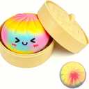 Dumpling Squishies New Mystery Glitter Squishies Dumpling with Box Stress Relief Balls Sensory Toys Desk Squeeze Toys Gift