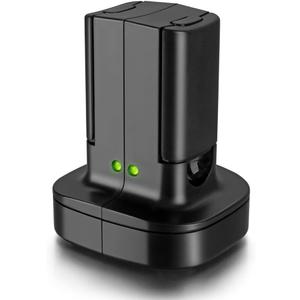 for Xbox 360 Controller 2 Pack Rechargeable Battery Kit with Dual Charging Station Dock Charger Stand Base