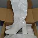 Rubies Women's Costume GoGo Boots, White, 9