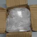 6 oz Clear Plastic Dessert Bowls (16 Pcs) with (8) Scoops and (8) Tongs, Angled Hard Disposable Ice Cream Bar Cups and Candy Buffet Containers Set for Serving Food, Appetizers, Buffets, Party Supplies