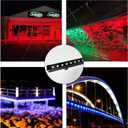 39.4 INCH RGB LED Wall Washer Light with Remote, IP67 Waterproof RGB Wall Light for Outdoor Garden, City Buildings, Indoor Decor, Stage Lighting, and Commercial Displays, 40in*2in*2in