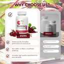 Beet Root MAX Capsules -Organic 1300mg High power BeetRoot Supplements for Blood Flow, Mens Performance, Digestive & Immune System. US made Beet Root Powder Capsules- Non-GMO and Gluten Free-60 Count