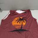 Indoner Mens Sleeveless Tank Tops UPF 50+ Quick Dry Workout Gym Shirts Palm Tree T-Shirt for Swim Beach Bodybuilding (XL)