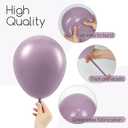 120pcs Dusty Purple Balloons 18 12 10 5 inch Purple Balloons Different Sizes Balloon Arch Kit for Boho Bridal Baby Shower Wedding Birthday Party Decorations