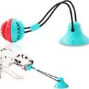 Dog Toys Dog Chew Toys for Aggressive chewers, Puppy Dog Training Treats Teething Rope Toys for Boredom Dog Puzzle Treat Food Dispensing Ball Toys for Puppies Teething (Blue)