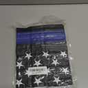 Thin Blue Line Flag 2x3 Ft Embroidered American Police Flags for Outside Heavy Duty Lives Matter Flag Enforcement Officers Banner with 2 Brass Grommets