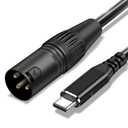 USB C to XLR Cable,10 FT XLR Male to USB C Converter Adapter,USB Type C to XLR Male Output Stereo Cable for Amplifier, Speaker, Mixer Console, etc (10FT)
