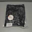 ANRABESS Womens 2025 Fall Dress Long Lantern Sleeve Ribbed Knit Casual Tie Waist Lightweight Mini Sweater Dress (Large, Black)