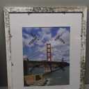Frametory, 16x20 Frames Display 11x14 Picture with Mat or 16x20 Photo Without Mat, Shatter-Resistant Glass, Pre-Installed Wall Mounting Hardware - Distressed White