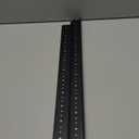 RIVECO 12U Rack Rails 2 PCS, Tapered Holes Horizontal & Vertical Rackmount Rails for Recording & Network Wooden Cabinet Mounting, 3.0 mm Thickness Steel Heavy Duty, Screws Included