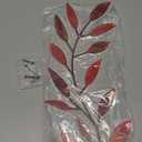 Zhengmy 2 Pieces Metal Tree Leaf Wall Decor Vine Olive Branch Leaf Wall Art Living Room, Hallway Wall Decor Outdoor Decoration(Autumn Color)