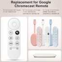 Voice Replacement for Google-Chromecast-Remote, G9N9N for Chromecast with Google TV Remote, for Google TV Streamer (Only for Snow Chromecast Google)