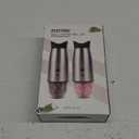 Gravity Electric Salt and Pepper Grinder Set, USB Rechargeable, No Battery Needed, Adjustable Coarseness, Automatic Mill Grinder with Warm LED Light, One Hand Operated for Kitchen, Restaurant, Outdoor (Silver)