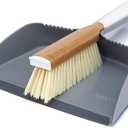 Full Circle Clean Team Brush & DustPan Set, White & Grey (Regular)