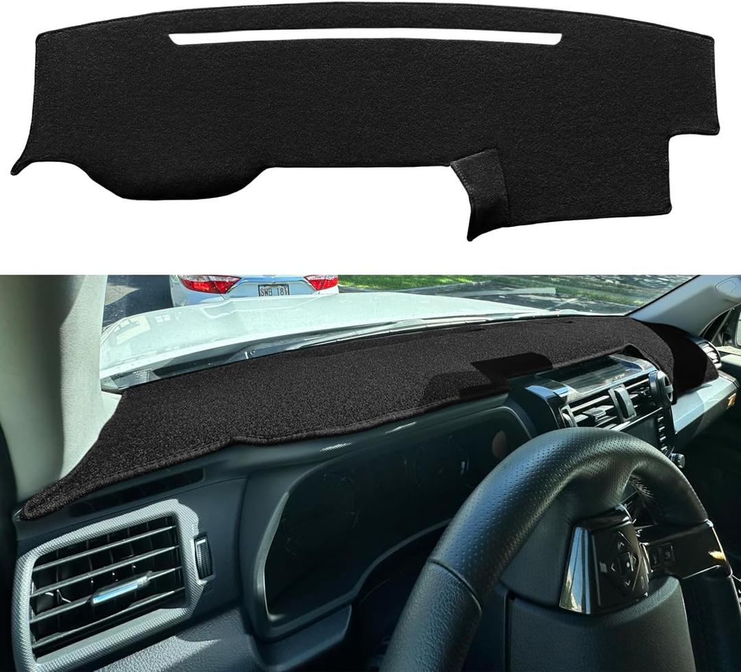 Dash Cover Mat Custom Fit for Toyota 4Runner 2010-2024, Dashboard Cover Pad Carpet Protector F105 (Black)
