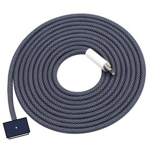 DERLULU Magnetic Charger Cable for MacBook Air & Pro, 6.6FT USB-C to Magnetic Cable Compatible with Air 13"/15" M2M5 & Pro 14"/16" 20212026, Midnight Blue