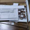 Coffee Table 31.5 in Farmhouse Center Table with X Design Wooden Pedestal for Living Room, Small Square Home Office Tea Accent Table for Dining Room Apartment, Antique White