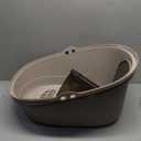 Amazon Basics No-Mess Hooded Enclosed Cat Litter Box, Large, Multicolor, 24 in x 18 in x 17 in