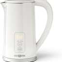 Electric Kettle Temperature Control, 1.7L Large Electric Tea Kettle, 4H Keep Warm Hot Water Boiler with 6 Presets, LED Screen Electric Kettles for Boiling Water, Boil-Dry Protection, BPA Free (Ivory)