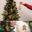 Gingerbread Christmas Decorations,Christmas Tree Ornaments,Xmas Tree Holiday Wedding Party Decorations with Hanging (Angel)