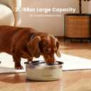 Gardner Pet Slow Water Bowl for Dogs – No Spill, Anti-Splash Floating Plate Design, Slows Drinking to Reduce Mess, Keeps Water Clean & Floors Dry, 2L