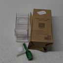 Hamiledyi No Mess Bird Feeder Automatic Transparent Acrylic Parrot Seed Food Container with Perch Bird Cage Accessories for Parakeet Finch Lovebirds Budgies Canary