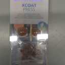 BTArtbox Press on Toenails Short, White French Tips Toenail Press Ons Square for Women, Fit Perfectly Press on Toe Nails with Glue, Fake Toenails in 16 Sizes- 32 Toenails Kit, Champ